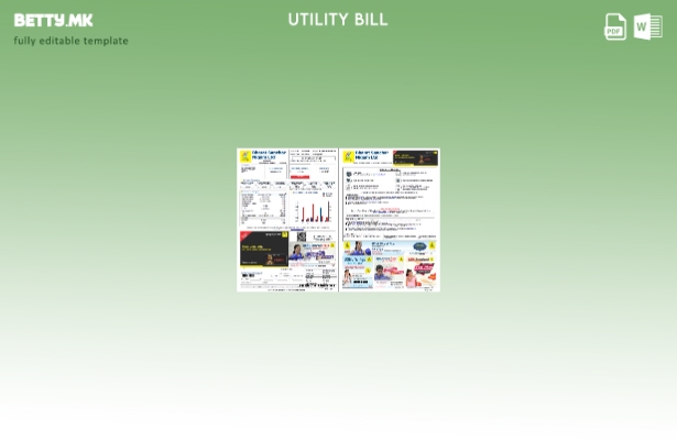Модерен стил Индија Bharat Sanchar Nigam Limited Шаблон за збор страници за смет